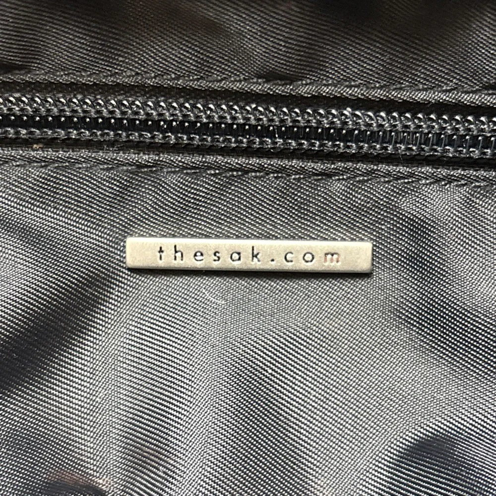 Vintage The Sak Black‎ Hobo Purse Shoulder Bag Woven Knit Rectangle Retro Y2K